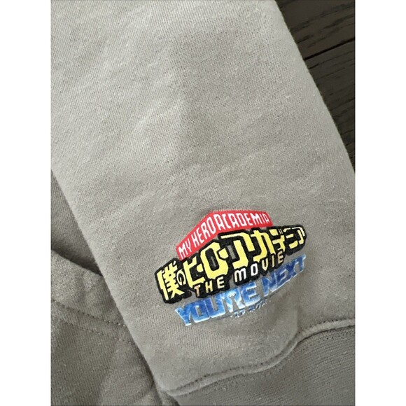 MY HERO ACADEMIA iiZO PULLOVER HOODIE Tan Size Large - Picture 2 of 7